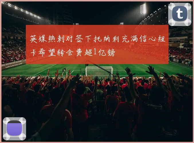 英媒热刺对签下托纳利充满信心纽卡希望转会费超1亿镑